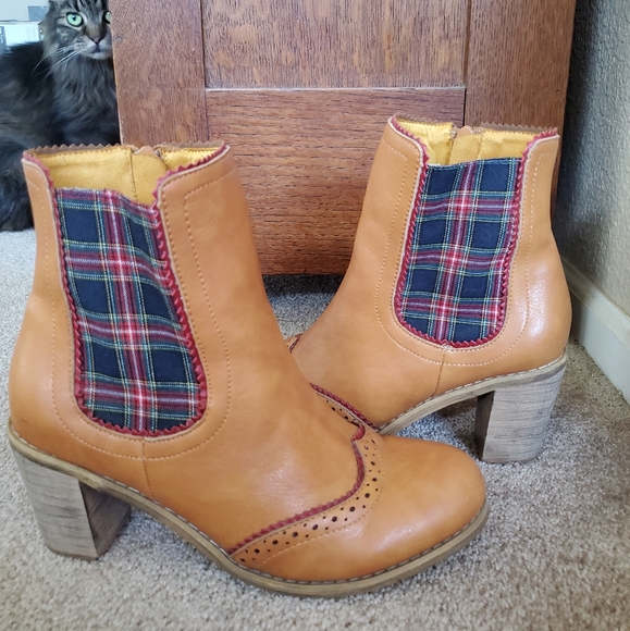 Royal Monk - Plaid Ankle Boot - Size 5 UK / 38 EU / 7 US - Picture 2 of 6